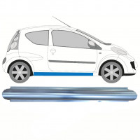 Pannello di riparazione sottoporta lamiera per Citroen C1 2005-2012 / Destra 10709