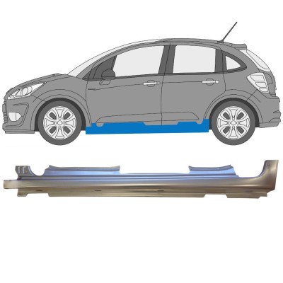 Sottoporta Lamiera Completo per Citroen C3 2009-2016 / Sinistra 14636