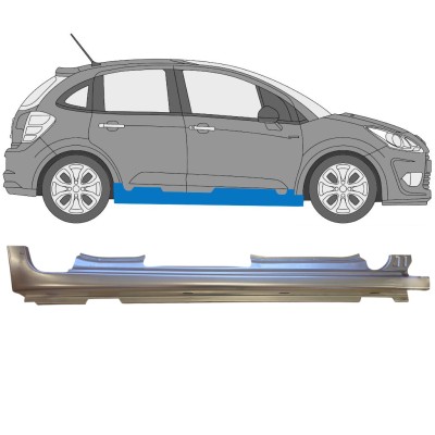 Sottoporta Lamiera Completo per Citroen C3 2009-2016 / Destra 14635