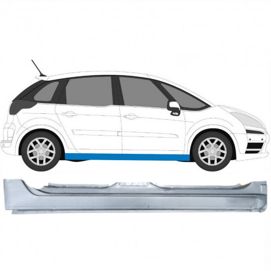 Sottoporta Lamiera Completo per Citroen C4 Picasso 2006-2013 / Destra 12867