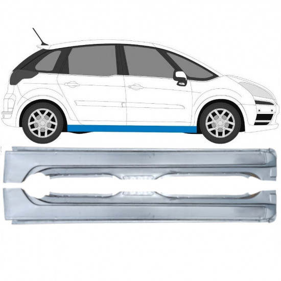 Sottoporta Lamiera Completo per Citroen C4 Picasso 2006-2013 / Sinistra / Destra / Sinistra+Destra / Set 12869