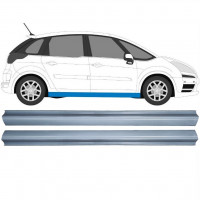 Pannello di riparazione sottoporta lamiera per Citroen C4 Picasso 2006-2013 / Sinistra+Destra / Set 11915