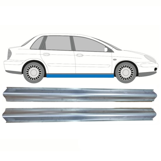 Pannello di riparazione sottoporta lamiera per Citroen C5 2001-2008 / Sinistra+Destra / Set 16293
