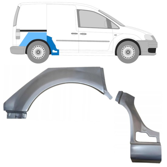 Set di pannelli di riparazione per Volkswagen Caddy 2004-2020 / Destra / 15166