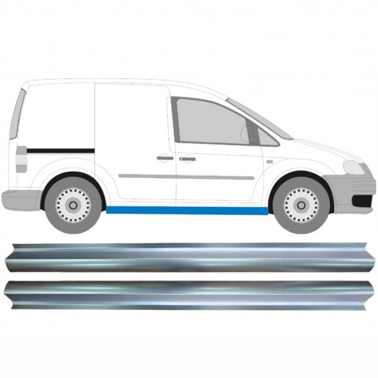Pannello di riparazione sottoporta lamiera per Volkswagen Caddy 2004-2020 / Sinistra = Destra (simmetrico) / Set 10485
