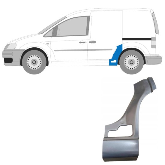 Pannello di riparazione parafango posteriore per Volkswagen Caddy 2004-2020 / Sinistra 15163