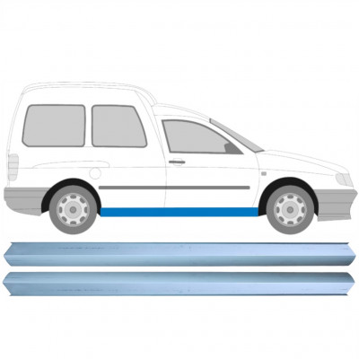 Pannello di riparazione sottoporta lamiera per Volkswagen Caddy 1995-2004 / Sinistra = Destra (simmetrico) / Set 10498