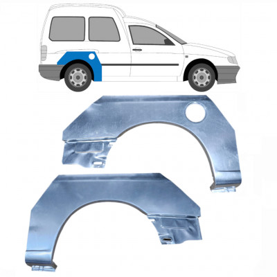 Pannello di riparazione parafango posteriore per Volkswagen Caddy 1995-2004 / Sinistra+Destra / Set 10603