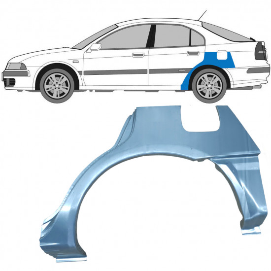 Pannello di riparazione parafango posteriore per Mitsubishi Carisma 1995-2004 / Sinistra 5978