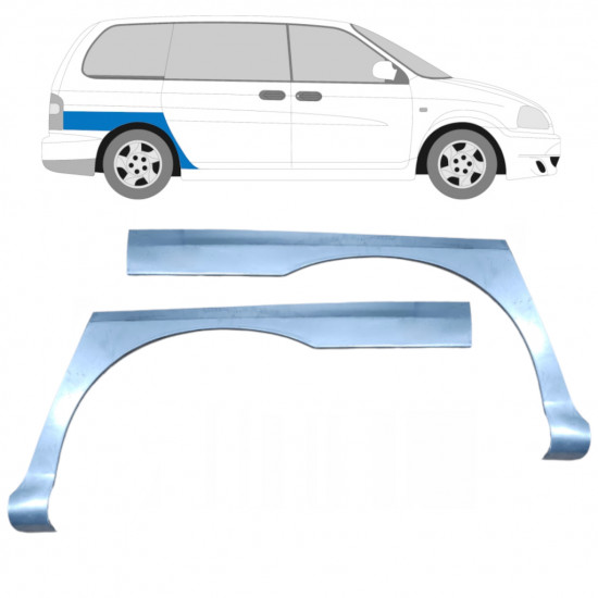 Pannello di riparazione parafango posteriore per Kia Carnival 1998-2006 / Sinistra+Destra / Set 5198