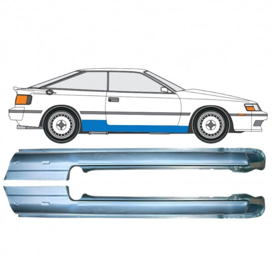 Sottoporta Lamiera Completo per Toyota Celica T16 1985-1989 / Sinistra+Destra / Set 9712