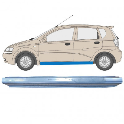 Pannello di riparazione sottoporta lamiera per Chevrolet Aveo 2003-2006 / Sinistra 5483