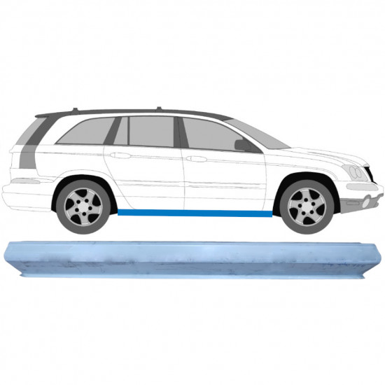 Pannello di riparazione sottoporta lamiera per Chrysler Pacifica 2003-2007 / Sinistra = Destra (simmetrico) 5042