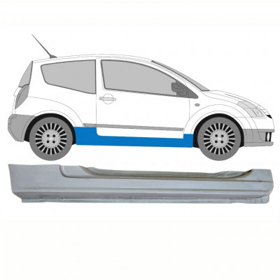 Sottoporta Lamiera Completo per Citroen C2 2003-2009 / Destra 8609