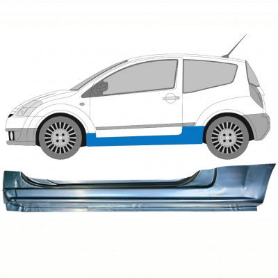 Sottoporta Lamiera Completo per Citroen C2 2003-2009 / Sinistra 8653