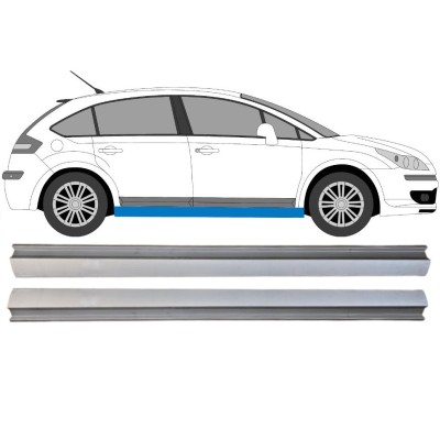 Pannello di riparazione sottoporta inferiore per Citroen C4 2004-2011 / Sinistra+Destra / Set 16042