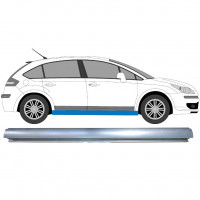 Pannello di riparazione sottoporta lamiera per Citroen C4 2004-2011 / Sinistra = Destra (simmetrico) 6446