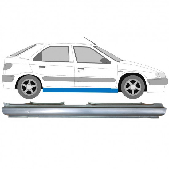 Sottoporta Lamiera Completo per Citroen Xsara 1997-2005 / Destra 7169