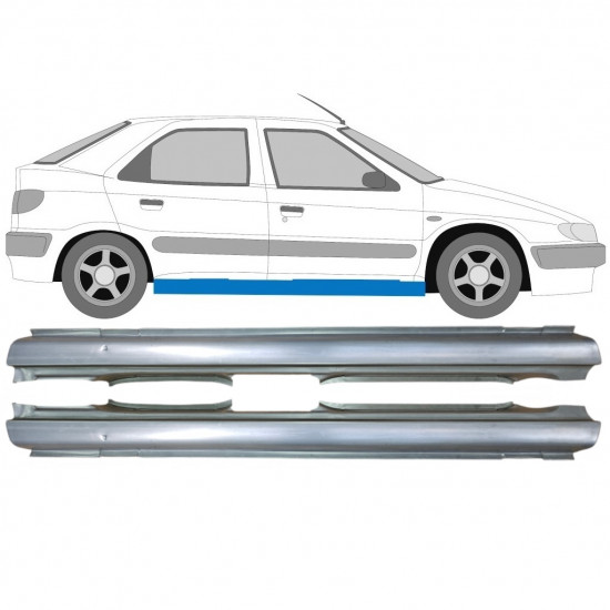 Sottoporta Lamiera Completo per Citroen Xsara 1997-2005 / Sinistra+Destra / Set 9415