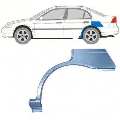 Pannello di riparazione parafango posteriore per Honda Civic 2001-2005 / Sinistra 11526