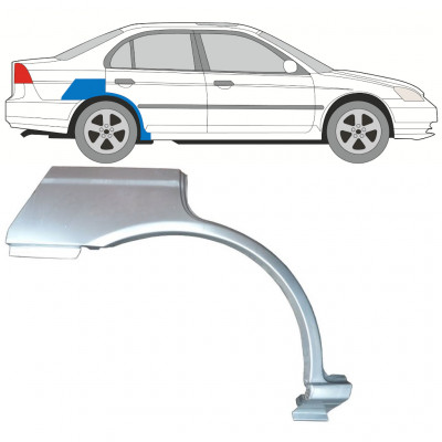 Pannello di riparazione parafango posteriore per Honda Civic 2001-2005 / Destra 11525
