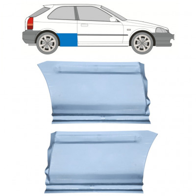 Pannello di riparazione parafango posteriore per Honda Civic EJ EK 1995-2001 / Sinistra+Destra / Set 9800