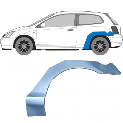 Pannello di riparazione parafango posteriore per Honda Civic 2001-2005 / Sinistra 7182