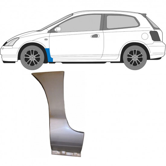 Pannello di riparazione parafango anteriore per Honda Civic 2001-2005 / Sinistra 6729