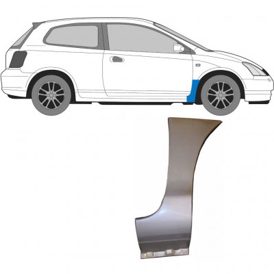 Pannello di riparazione parafango anteriore per Honda Civic 2001-2005 / Destra 6728