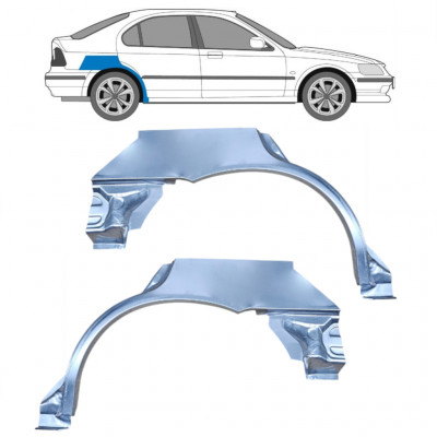 Pannello di riparazione parafango posteriore per Honda Civic MA MB 1995-2001 / Sinistra+Destra / Set 10422