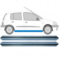 Pannello di riparazione sottoporta lamiera per Renault Clio II 1998-2012 / Sinistra+Destra / Set 9344