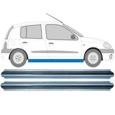Pannello di riparazione sottoporta lamiera per Renault Clio II 1998-2012 / Sinistra+Destra / Set 9344