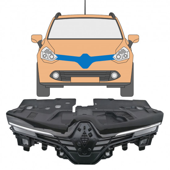 Griglia per Renault Clio IV 2012-2019 / Set 7539