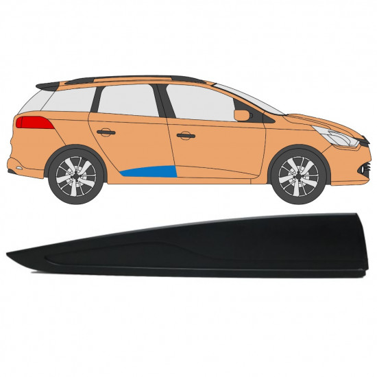 Modanatura laterale porta posteriore per Renault Clio IV 2012-2019 / Destra 7723