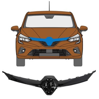 Modanatura della griglia per Renault Clio V 2019- 16235