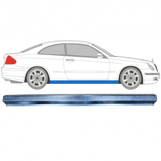 Pannello di riparazione sottoporta lamiera per Mercedes CLK W209 2002-2010 / Sinistra = Destra (simmetrico) 5101