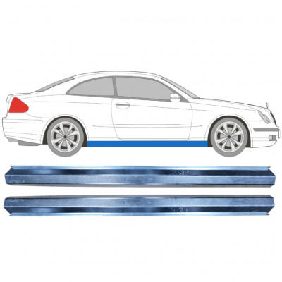 Pannello di riparazione sottoporta lamiera per Mercedes CLK W209 2002-2010 / Sinistra+Destra / Set 11377