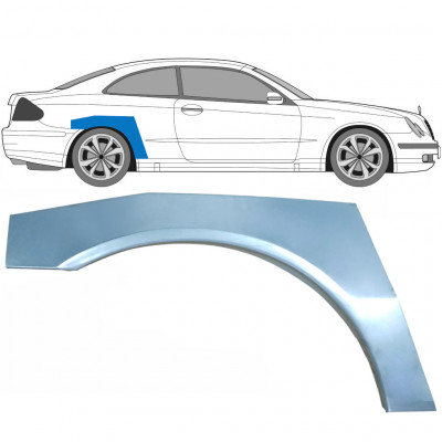 Pannello di riparazione parafango posteriore per Mercedes CLK W209 2002-2010 / Destra 5936