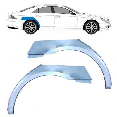 Pannello di riparazione parafango posteriore per Mercedes CLS-Class 2004-2011 / Sinistra+Destra / Set 9297