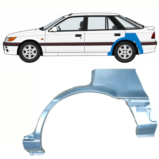Pannello di riparazione parafango posteriore per Mitsubishi Colt 1988-1992 / Sinistra 10796