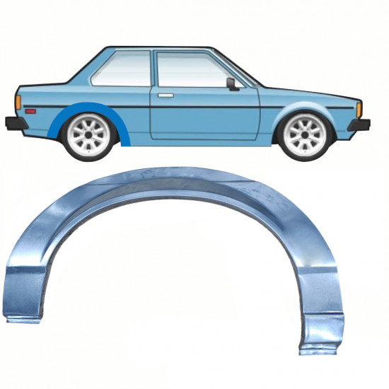 Pannello di riparazione parafango posteriore per Toyota Corolla E7 1979-1987 / Destra 10805