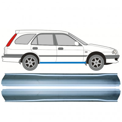 Pannello di riparazione sottoporta lamiera per Toyota Corolla E11 1997-2002 / Sinistra+Destra / Set 9885