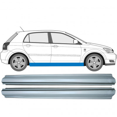 Pannello di riparazione sottoporta lamiera per Toyota Corolla E12 2001-2007 / Sinistra+Destra / Set 9485