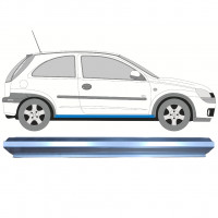 Pannello di riparazione sottoporta lamiera per Opel Corsa C 2000-2010 / Sinistra = Destra (simmetrico) 7277