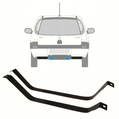 Cinghie serbatoio carburante per Opel Corsa C 2000-2010 10163