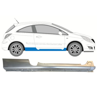 Sottoporta Lamiera Completo per Opel Corsa D 2006-2015 / Destra / HATCHBACK 14572