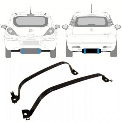 Cinghie serbatoio carburante per Fiat Grande Punto Evo 2005- 12430