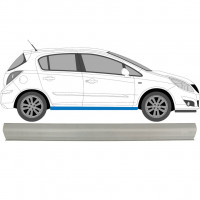 Pannello di riparazione sottoporta lamiera per Opel Corsa D 2006-2015 / Sinistra = Destra (simmetrico) 6881