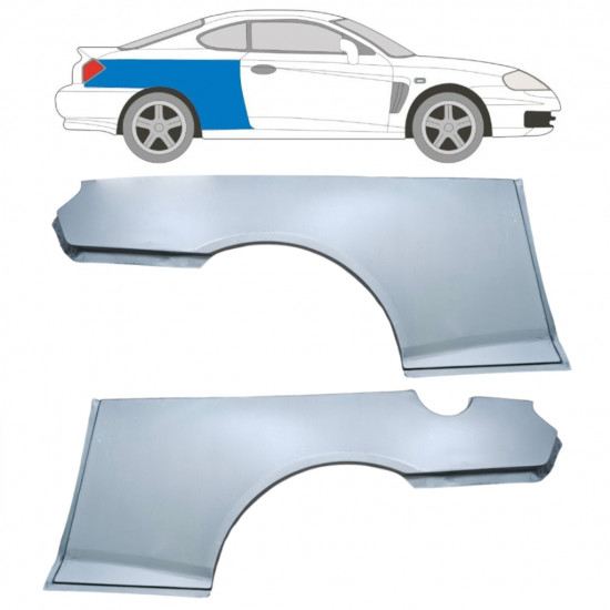Pannello di riparazione parafango posteriore per Hyundai Coupe 2001-2009 / Sinistra+Destra / COUPE / Set 6304