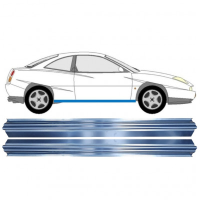 Pannello di riparazione sottoporta lamiera per Fiat Coupe 1993-2000 / COUPE / Set 11591